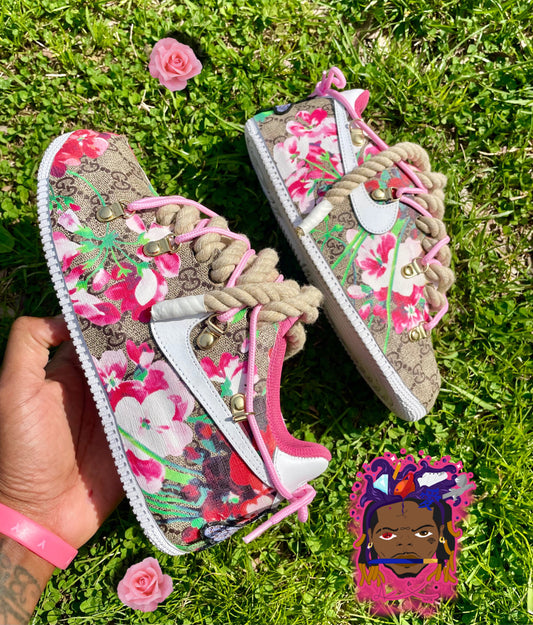 Floral Pink Custom AirForce 1