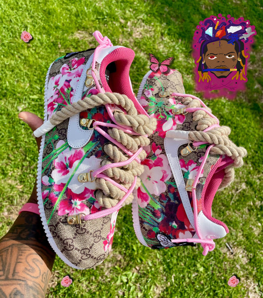 Floral Pink Custom AirForce 1